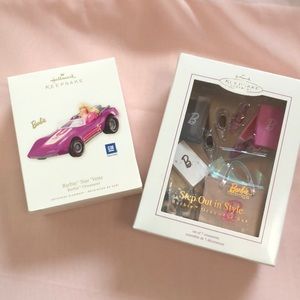 2 Barbie Lifestyle Hallmark Ornament